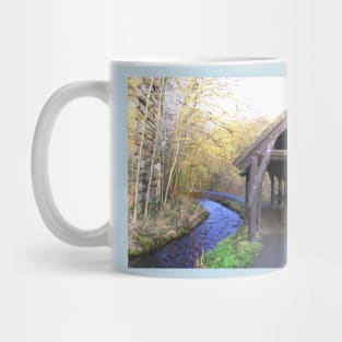 Covered walkway in Winter Mug